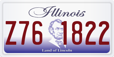 IL license plate Z761822