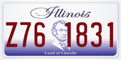 IL license plate Z761831