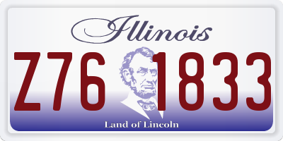 IL license plate Z761833