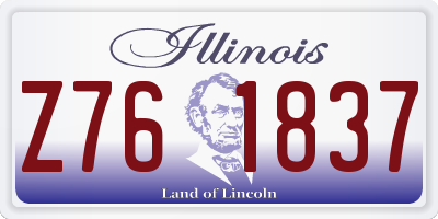 IL license plate Z761837