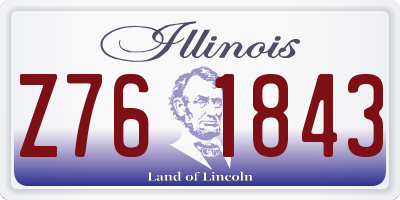 IL license plate Z761843