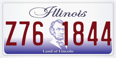 IL license plate Z761844