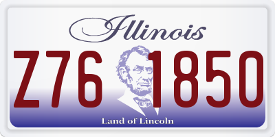 IL license plate Z761850