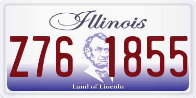 IL license plate Z761855