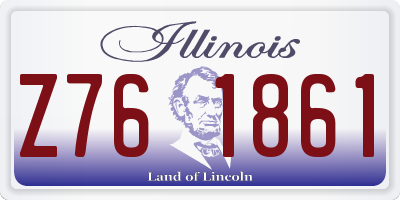 IL license plate Z761861