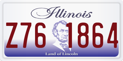 IL license plate Z761864