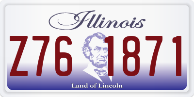 IL license plate Z761871
