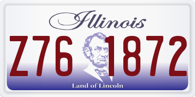 IL license plate Z761872