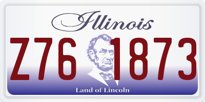 IL license plate Z761873