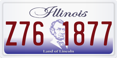 IL license plate Z761877