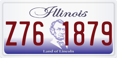 IL license plate Z761879
