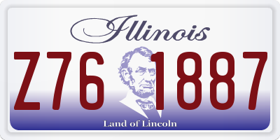 IL license plate Z761887