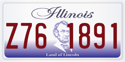 IL license plate Z761891