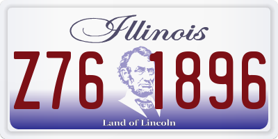 IL license plate Z761896