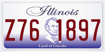 IL license plate Z761897