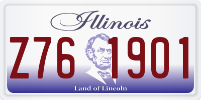 IL license plate Z761901