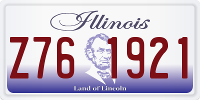 IL license plate Z761921