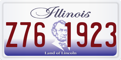 IL license plate Z761923