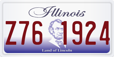 IL license plate Z761924