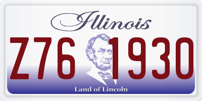 IL license plate Z761930