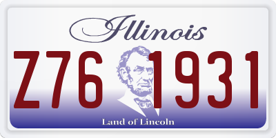 IL license plate Z761931
