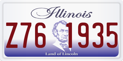IL license plate Z761935