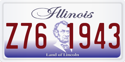 IL license plate Z761943