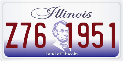IL license plate Z761951