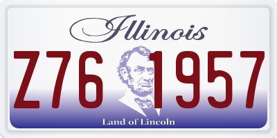 IL license plate Z761957