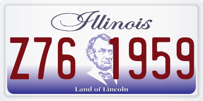 IL license plate Z761959