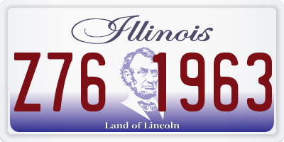 IL license plate Z761963