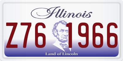 IL license plate Z761966