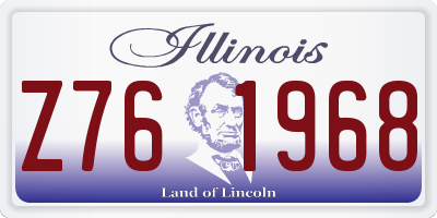 IL license plate Z761968