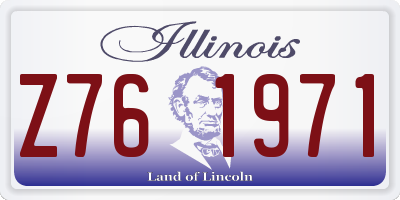 IL license plate Z761971