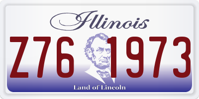 IL license plate Z761973