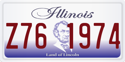 IL license plate Z761974