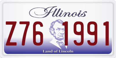 IL license plate Z761991