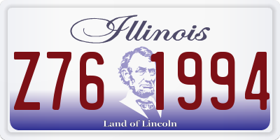 IL license plate Z761994