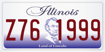 IL license plate Z761999