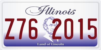 IL license plate Z762015