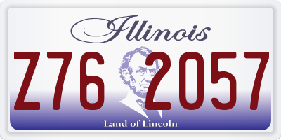 IL license plate Z762057