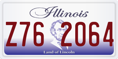 IL license plate Z762064