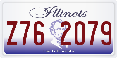 IL license plate Z762079