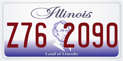 IL license plate Z762090