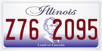 IL license plate Z762095