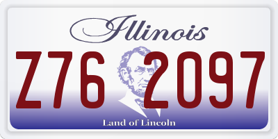 IL license plate Z762097