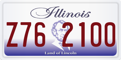 IL license plate Z762100