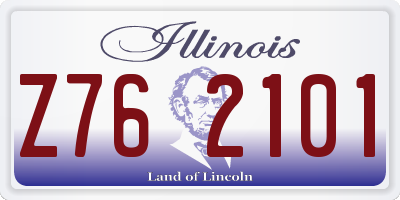 IL license plate Z762101