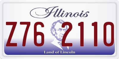 IL license plate Z762110