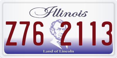 IL license plate Z762113